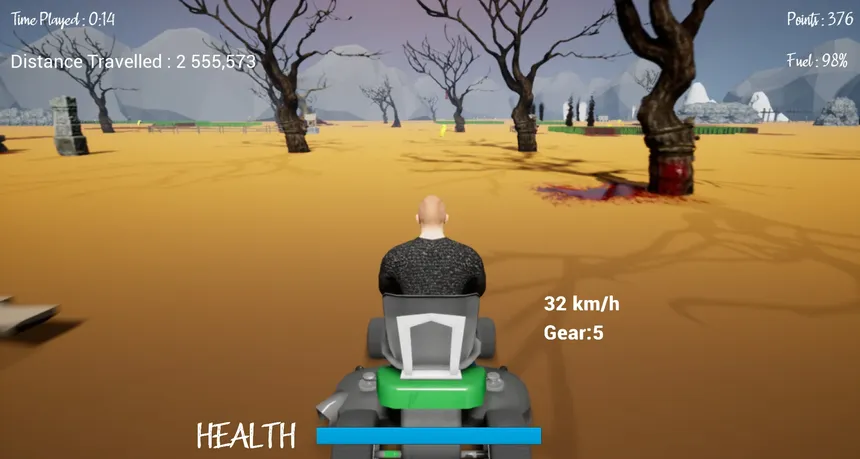 Скриншот 1 к игре Lawnmower Game: Zombies