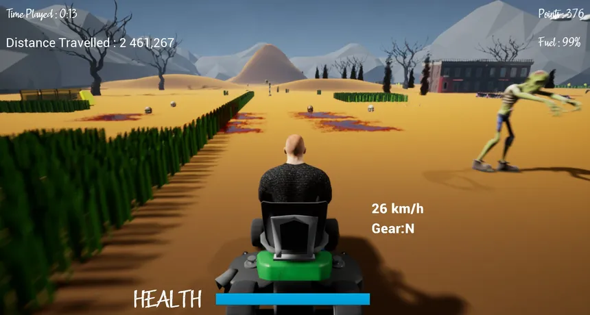 Скриншот 3 к игре Lawnmower Game: Zombies