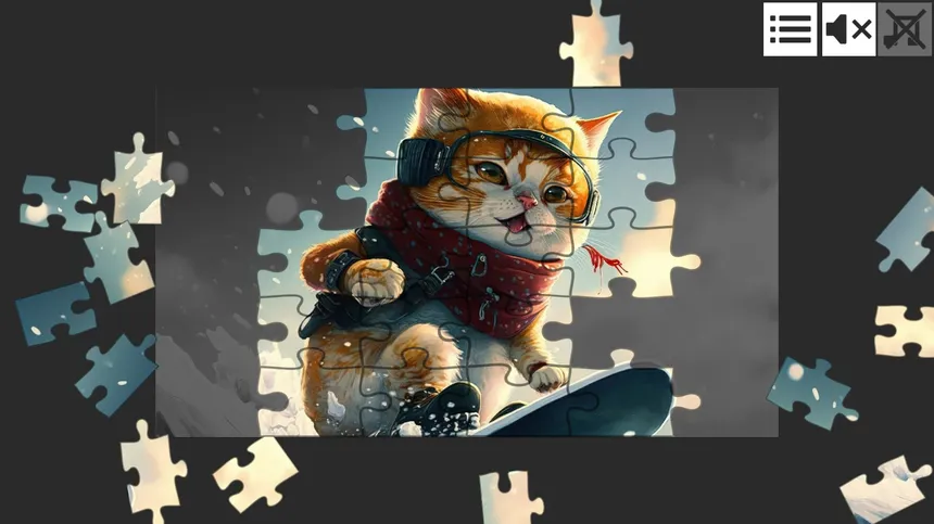 Скриншот 2 к игре Cat Jigsaw Puzzle Games