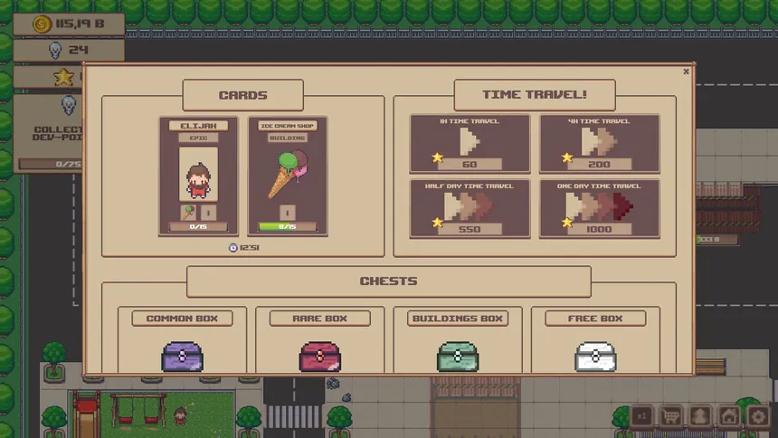 Скриншот 1 к игре Chests, City, Clicker