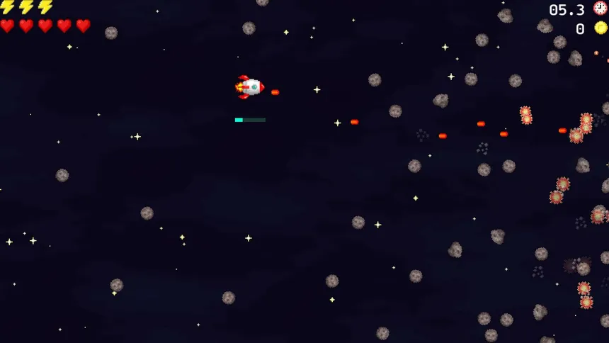 Скриншот 1 к игре Ernesto's Asteroid Arcade