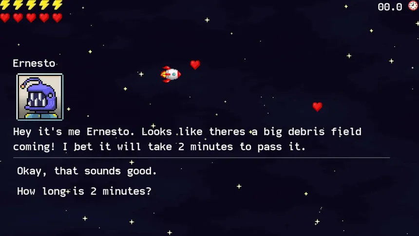 Скриншот 2 к игре Ernesto's Asteroid Arcade