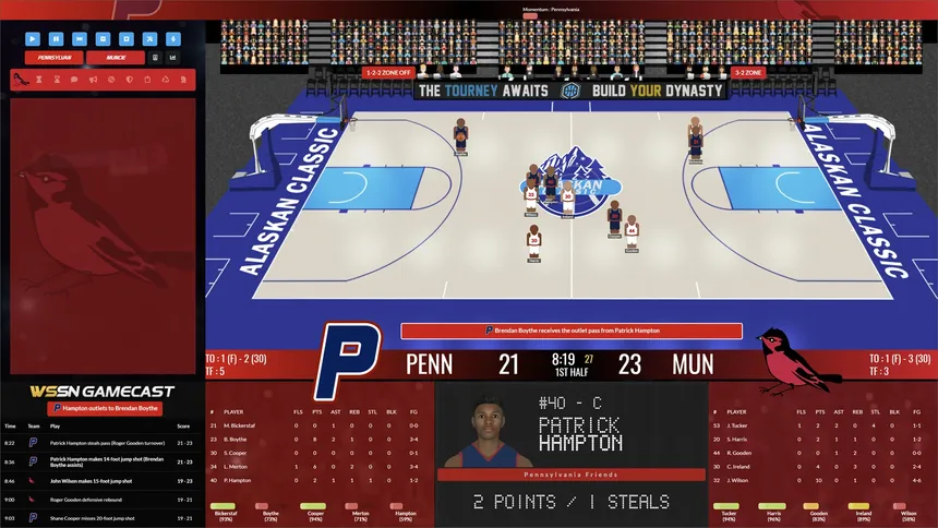 Скриншот 1 к игре Draft Day Sports: College Basketball 2023