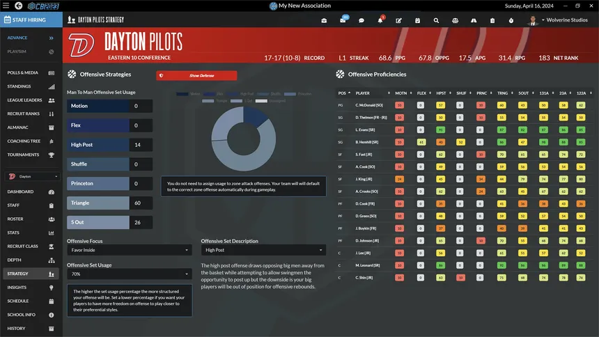 Скриншот 5 к игре Draft Day Sports: College Basketball 2023