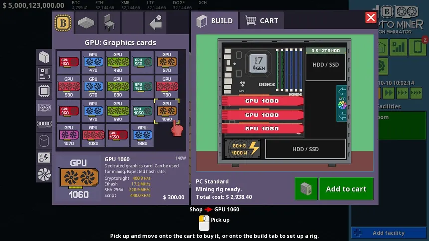 Скриншот 3 к игре Crypto Miner Tycoon Simulator Starter Edition