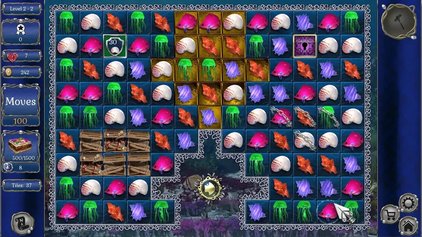 Скриншот 1 к игре Jewel Match Aquascapes Collector's Edition