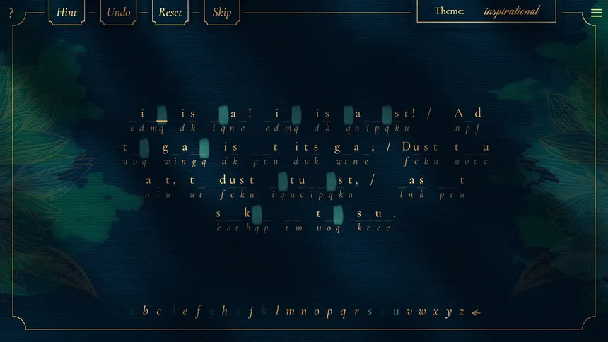 Скриншот 1 к игре Poems & Codes