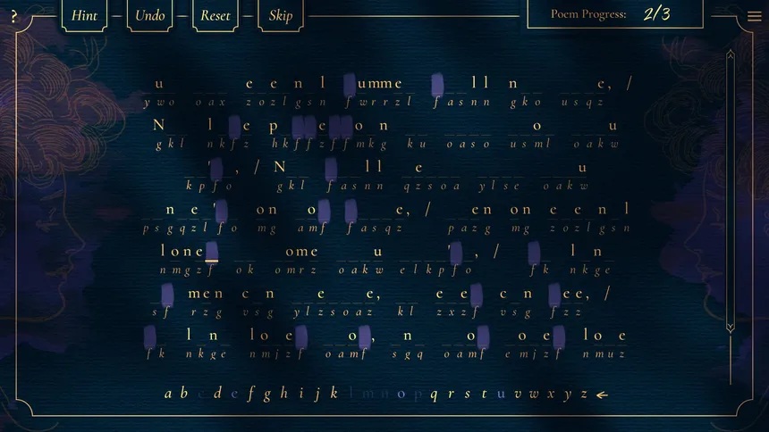 Скриншот 2 к игре Poems & Codes