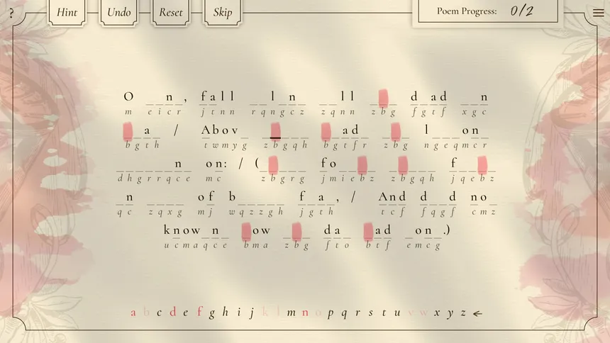 Скриншот 4 к игре Poems & Codes