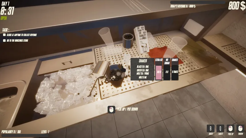 Скриншот 1 к игре Boba Tea Shop Simulator