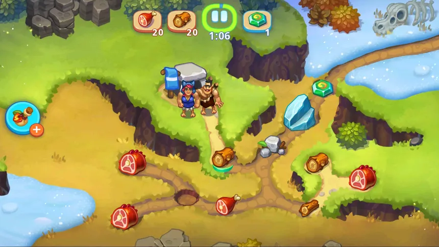 Скриншот 2 к игре Tribe Dash - Stone Age Time Management
