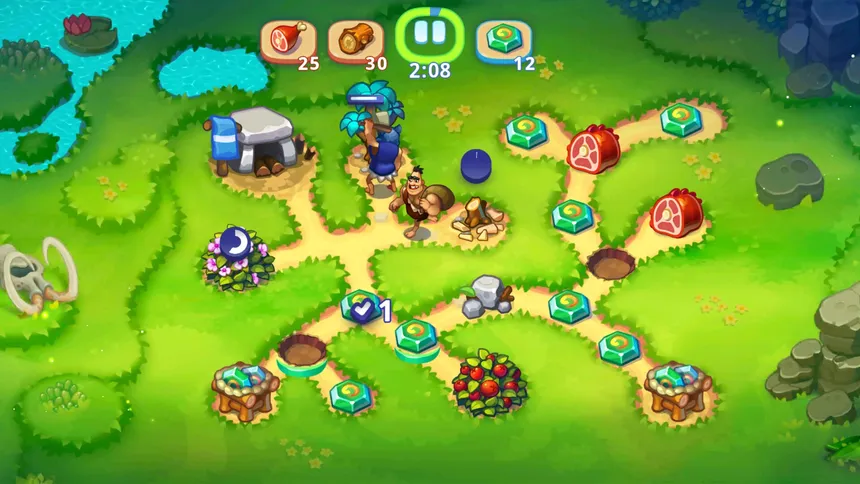 Скриншот 3 к игре Tribe Dash - Stone Age Time Management