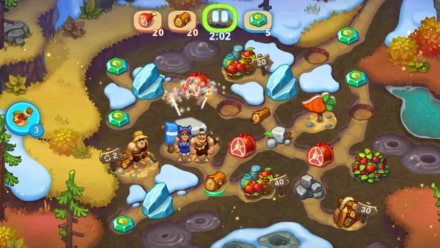 Скриншот 6 к игре Tribe Dash - Stone Age Time Management