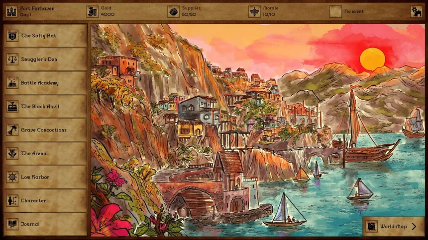 Скриншот 1 к игре Grim Tides - Old School RPG