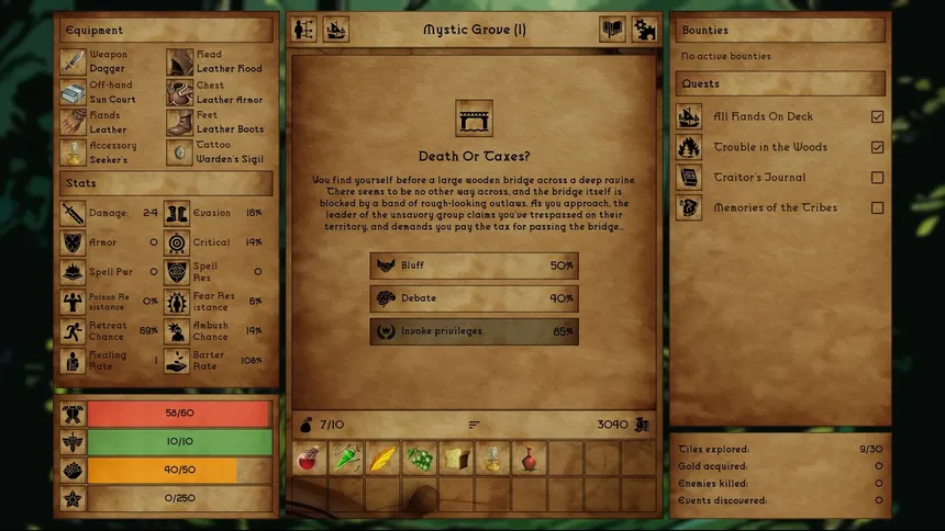 Скриншот 2 к игре Grim Tides - Old School RPG