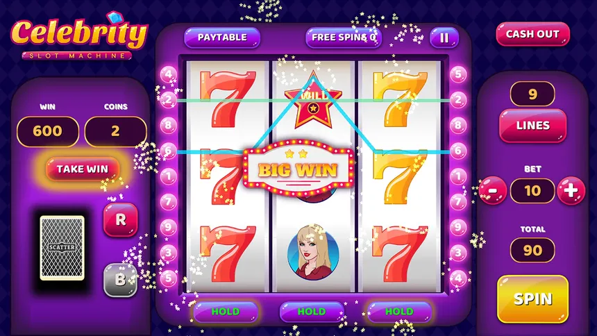 Скриншот 4 к игре Celebrity Slot Machine