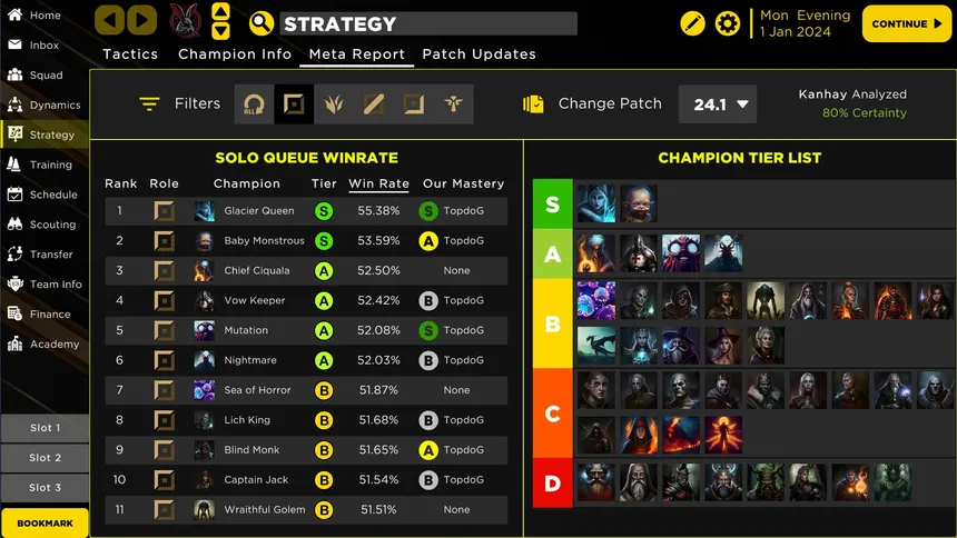 Скриншот 2 к игре MOBA Esport Manager 25