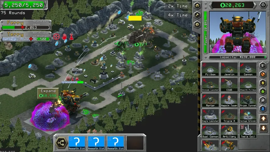 Скриншот 1 к игре Expand & Exterminate: Terrytorial Disputes - Endless Base Defense