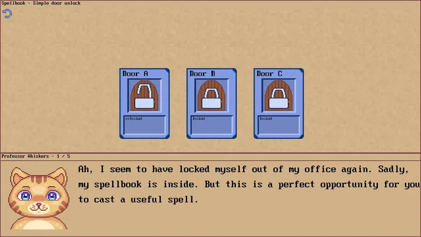 Скриншот 2 к игре Lambda Spellcrafting Academy - Learn to Program!