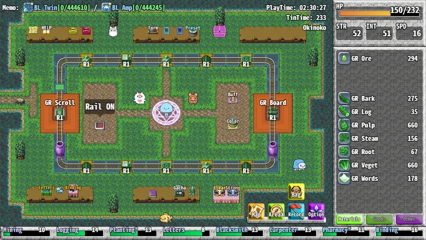 Скриншот 1 к игре 線路の祠 ～真の放置ゲーム～
