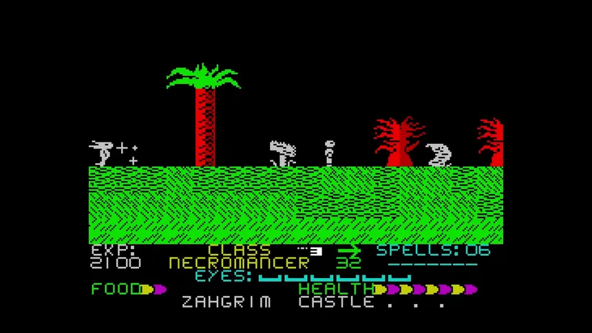 Скриншот 2 к игре Black Magic (C64/CPC/Spectrum)