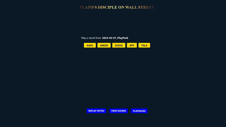 Скриншот 1 к игре PLATO'S DISCIPLE ON WALL STREET (WITH 20 PLAYPACKS)