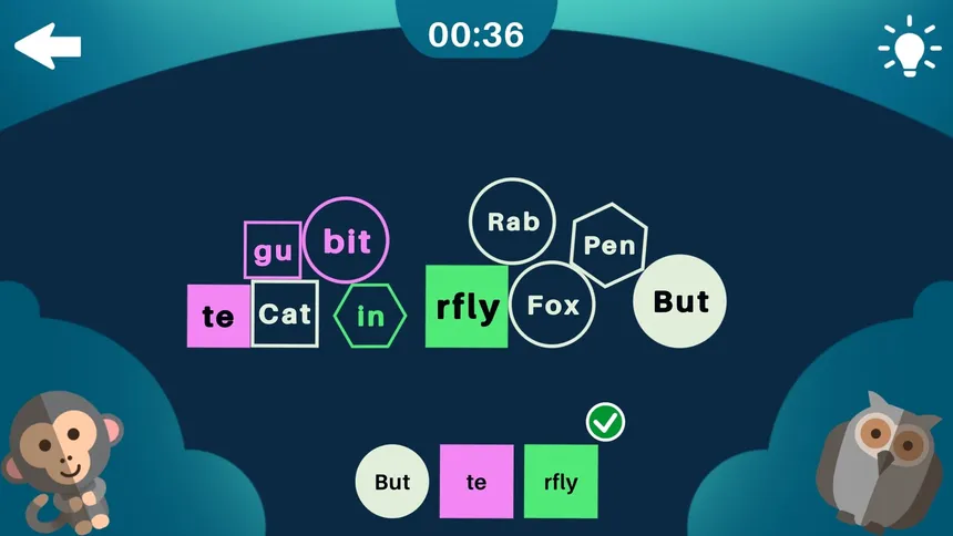 Скриншот 2 к игре Learn Words - Use Syllables