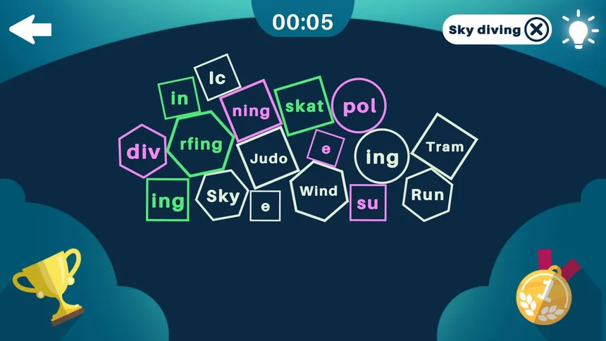 Скриншот 3 к игре Learn Words - Use Syllables