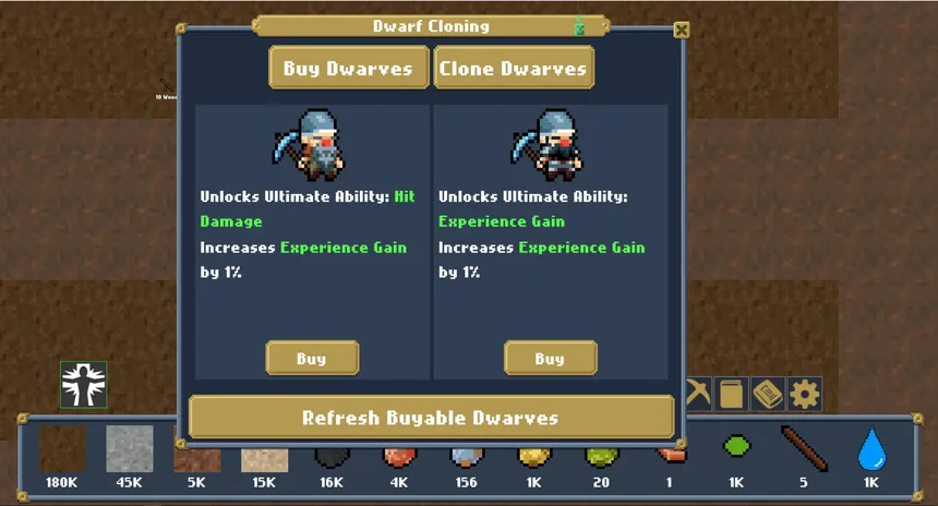 Скриншот 1 к игре Dwarves Mining Idle