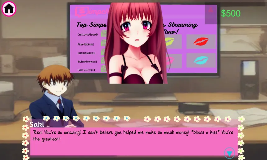 Скриншот 1 к игре Doki Simp Club