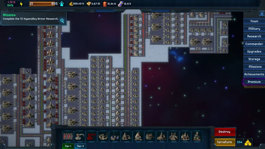 Скриншот 1 к игре Planetary Factory - An Idle Automation Game