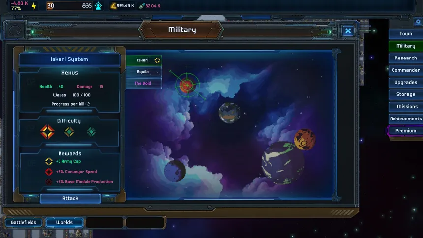 Скриншот 2 к игре Planetary Factory - An Idle Automation Game