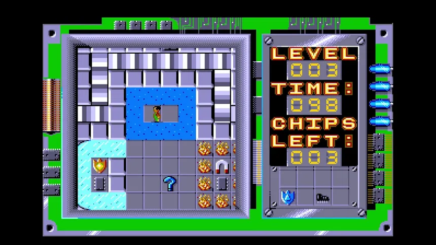 Скриншот 3 к игре Chip's Challenge (Amiga/C64/Lynx/Mega Drive/SNES/Spectrum)