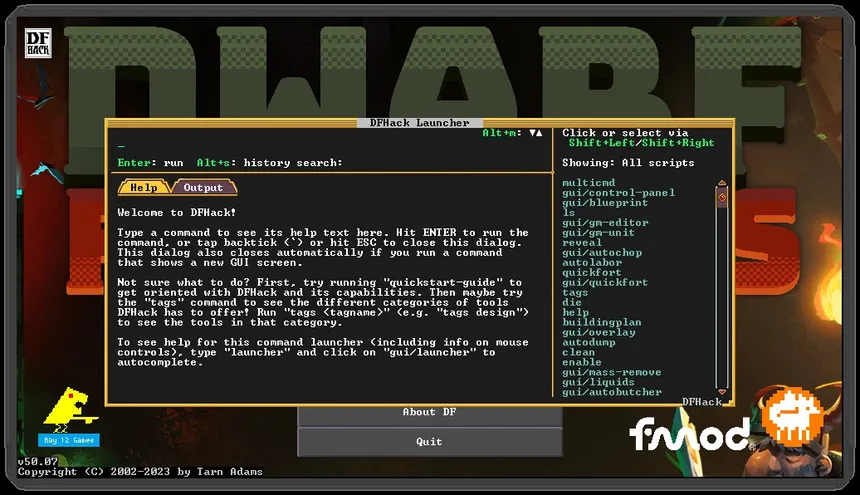 Скриншот 1 к игре DFHack - Dwarf Fortress Modding Engine