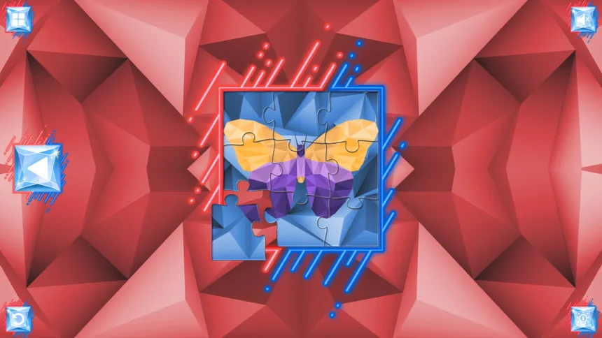 Скриншот 2 к игре Poly Jigsaw: Butterflies
