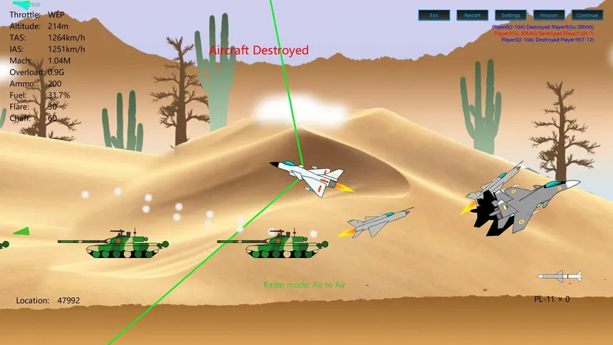 Скриншот 3 к игре 2D Dogfight