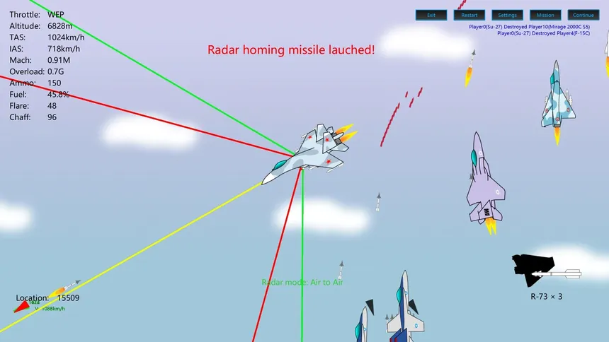 Скриншот 4 к игре 2D Dogfight