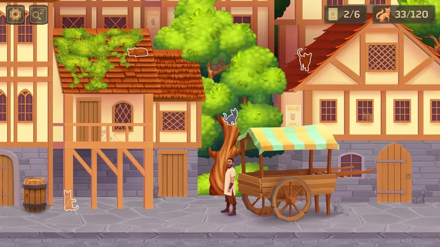 Скриншот 2 к игре Cat Search in Medieval Times