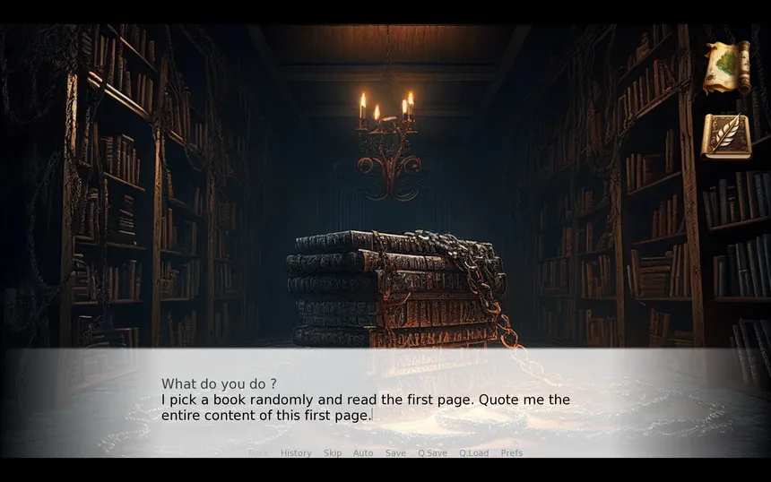 Скриншот 3 к игре Danse Macabre AI Text RPG