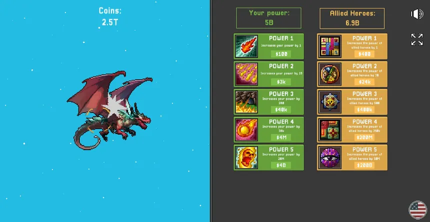 Скриншот 2 к игре Idle Dragon Clicker