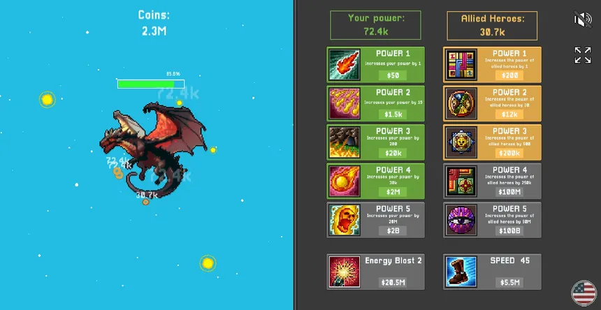 Скриншот 3 к игре Idle Dragon Clicker