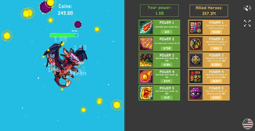 Скриншот 4 к игре Idle Dragon Clicker
