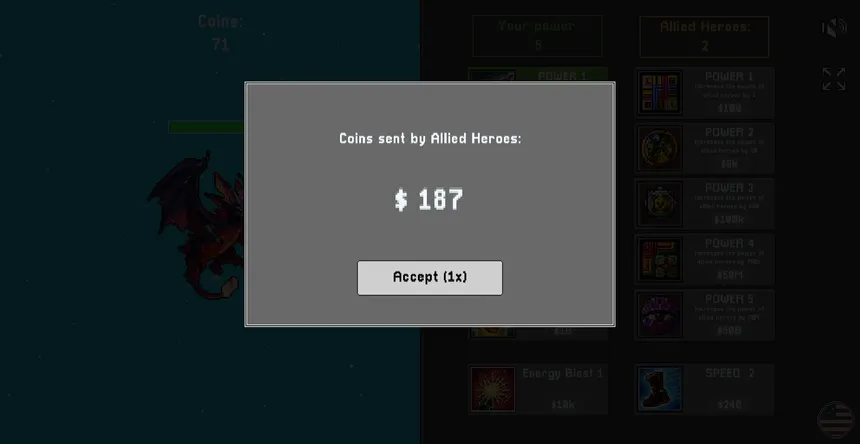 Скриншот 6 к игре Idle Dragon Clicker