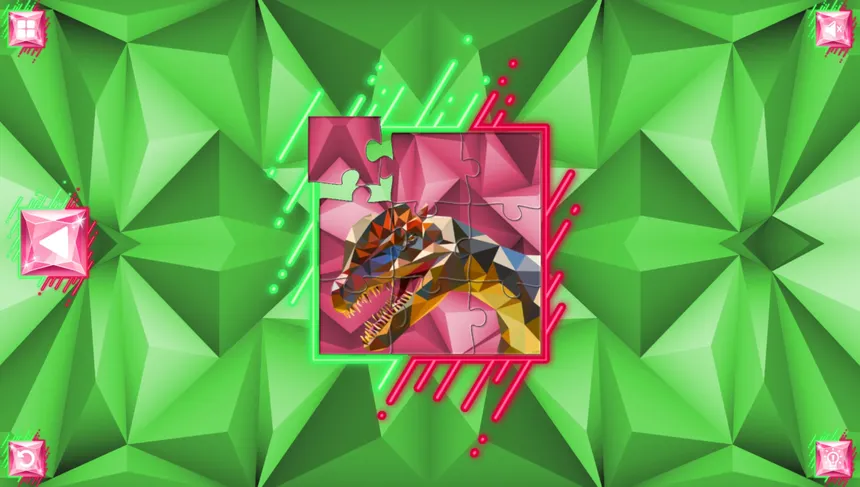 Скриншот 2 к игре Poly Jigsaw: Dinosaurs
