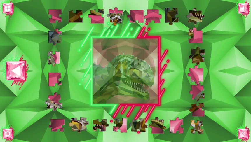 Скриншот 3 к игре Poly Jigsaw: Dinosaurs