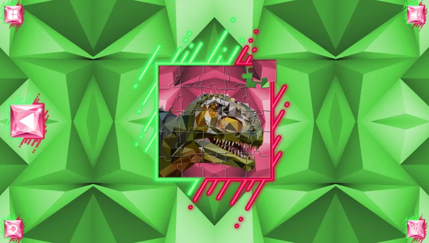Скриншот 4 к игре Poly Jigsaw: Dinosaurs