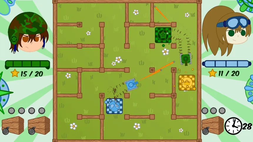 Скриншот 1 к игре Racing Tanks!