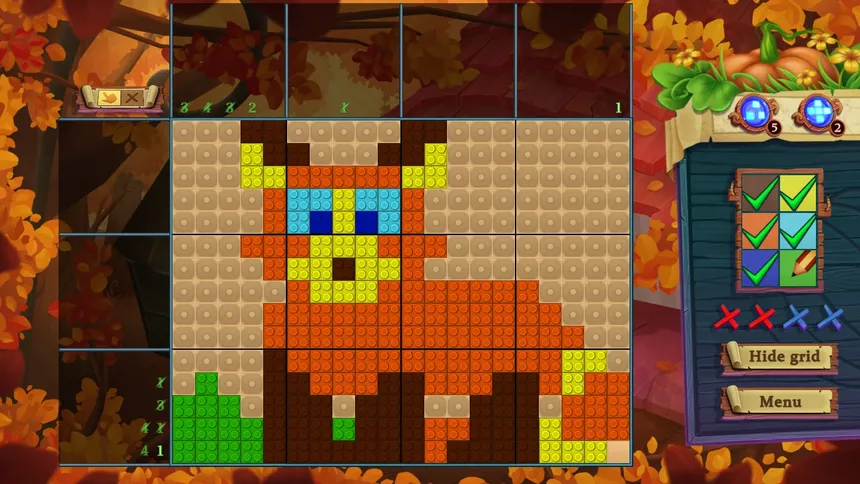 Скриншот 2 к игре Adventure mosaics. Autumn Journey