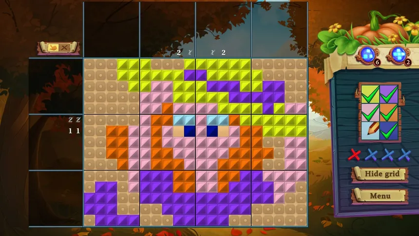 Скриншот 6 к игре Adventure mosaics. Autumn Journey