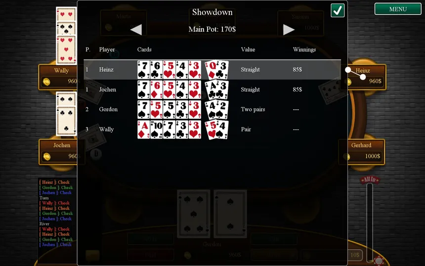 Скриншот 4 к игре Royal Class Poker